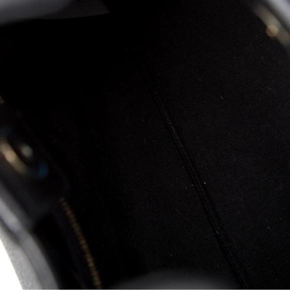 Polène Numéro Neuf Edition Textured Calf Leather Black Top Handle Bag - Picture 5 of 12